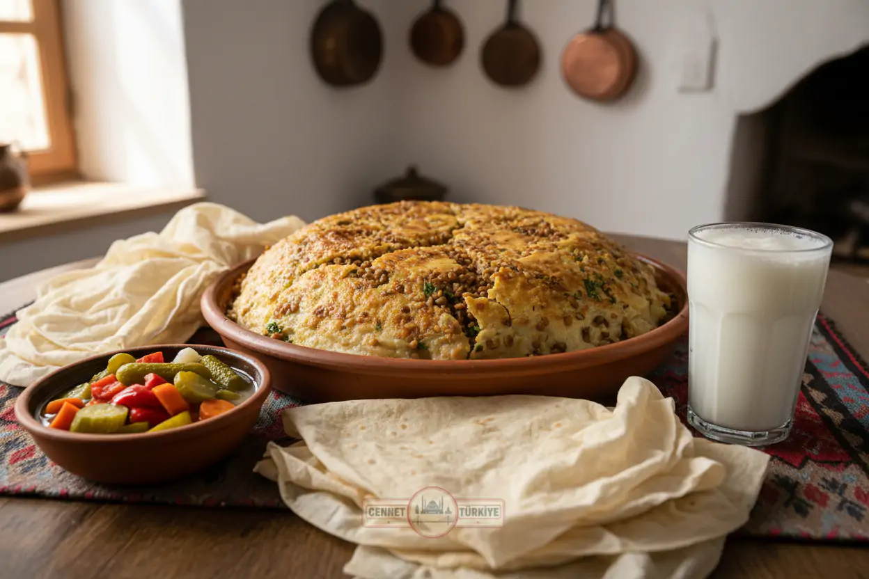 Aksaray Lezzeti: Yufkada Mercimekli Bulgur Pilavı
