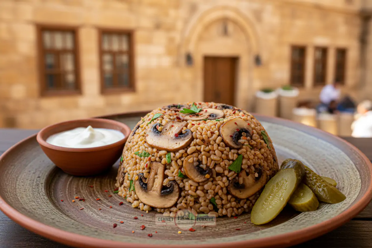 Aksaray Sofralarının Vazgeçilmezi: Mantarlı Bulgur Pilavı