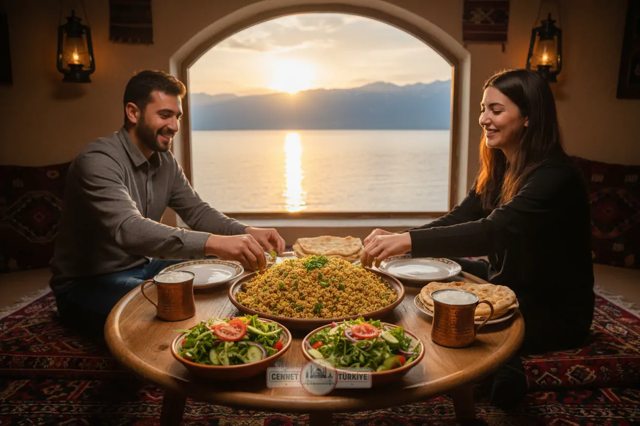 Van Mutfağının Bahar Tacı: Çirişli Bulgur Pilavı
